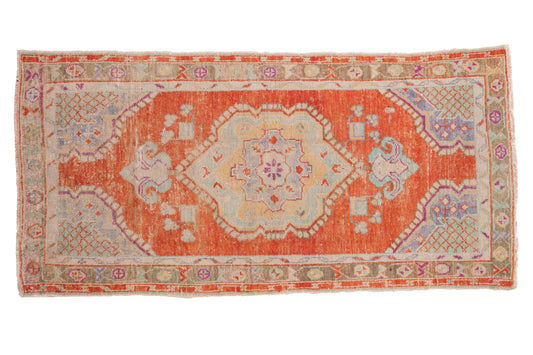 2.5x5 Vintage Distressed Oushak Rug Runner