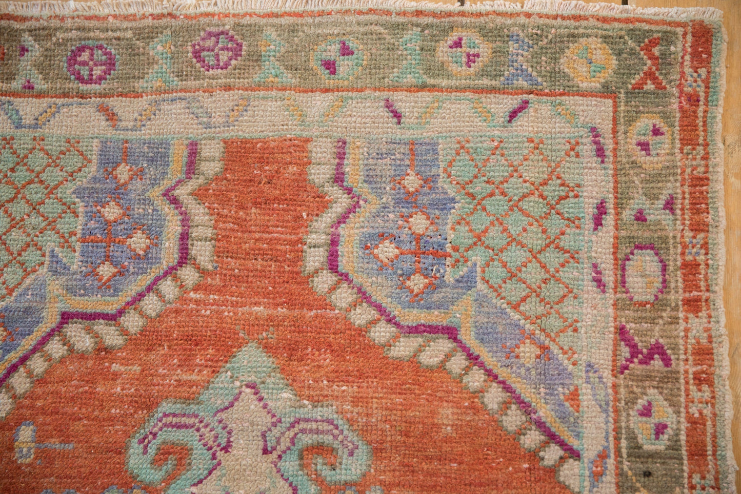 2.5x5 Vintage Distressed Oushak Rug Runner