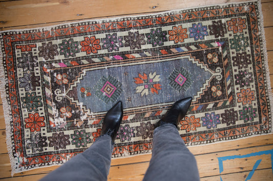 2.5x5 Vintage Distressed Oushak Rug Runner