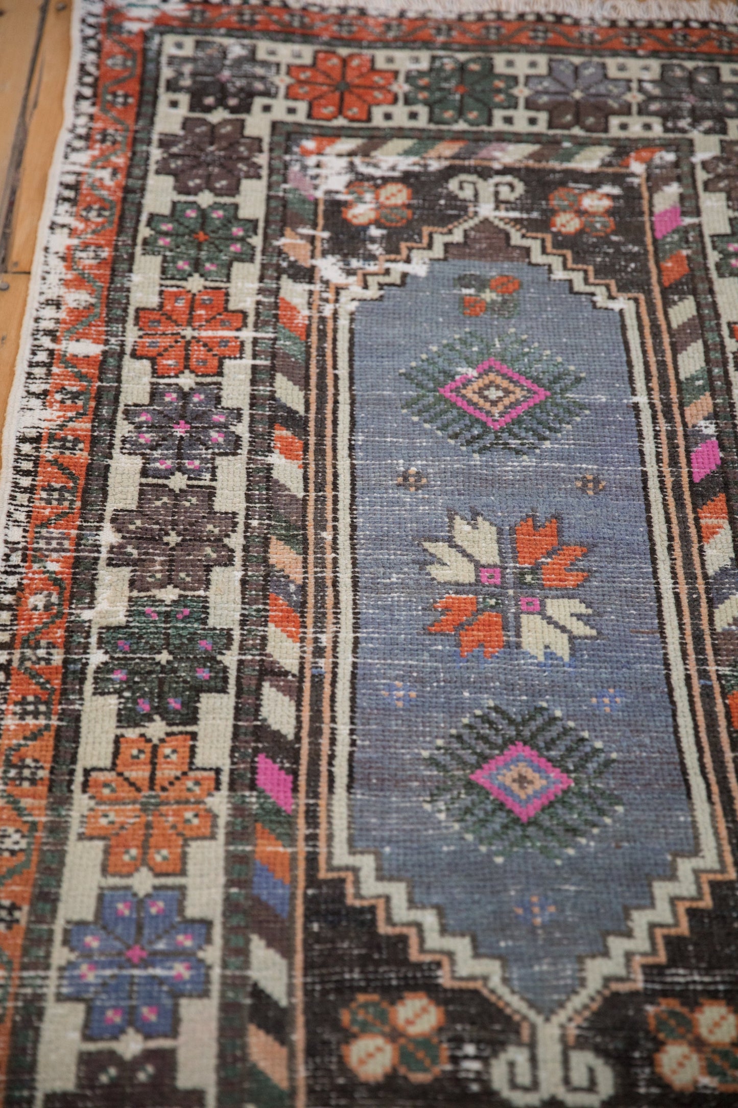 2.5x5 Vintage Distressed Oushak Rug Runner