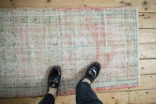 2.5x4 Vintage Distressed Oushak Rug
