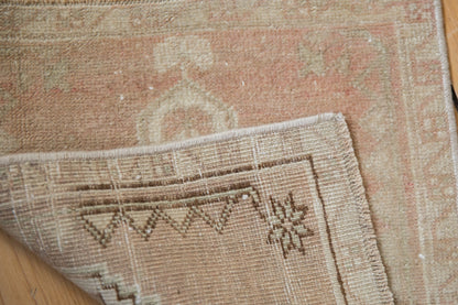 1.5x1.5 Vintage Distressed Oushak Square Rug Mat