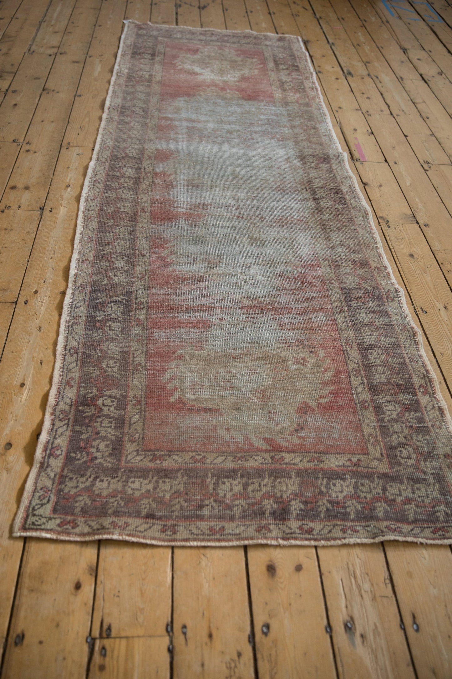 3x9 Vintage Distressed Oushak Rug Runner
