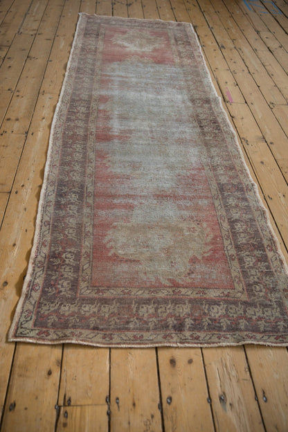 3x9 Vintage Distressed Oushak Rug Runner