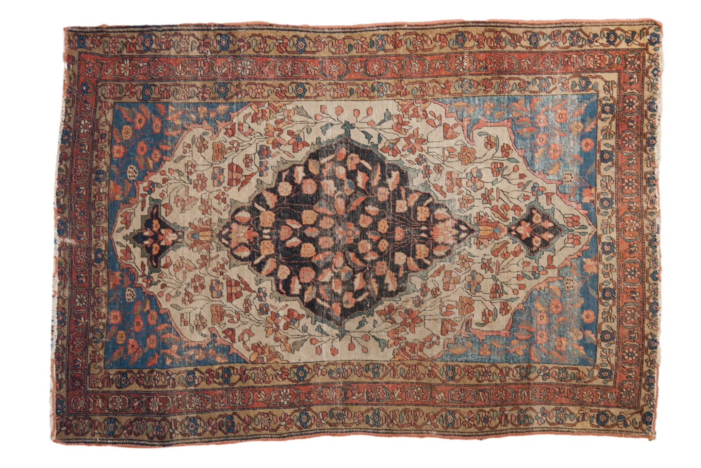 3.5x5 Antique Fine Farahan Sarouk Rug