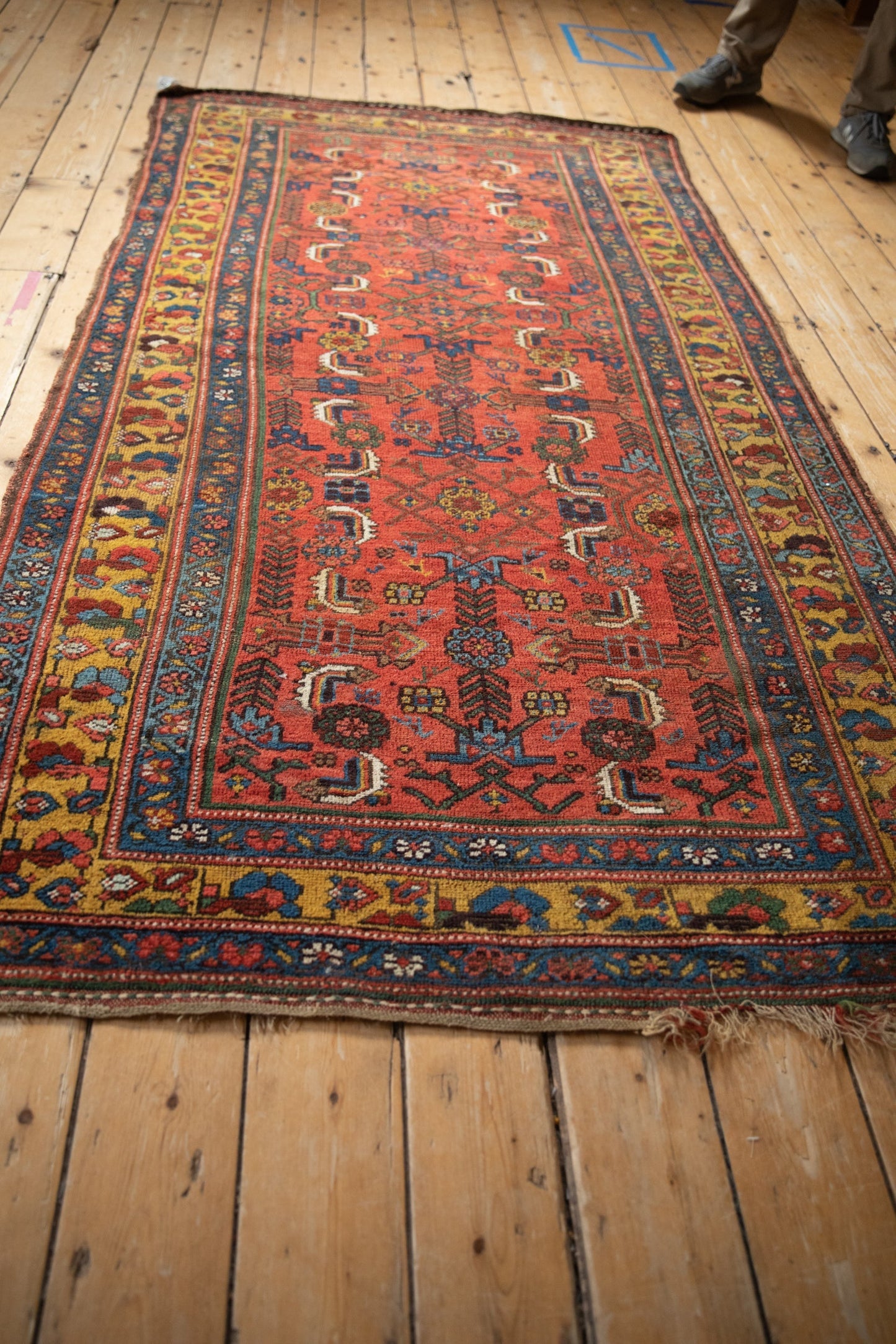 4x7.5 Antique Kurdish Bijar Rug