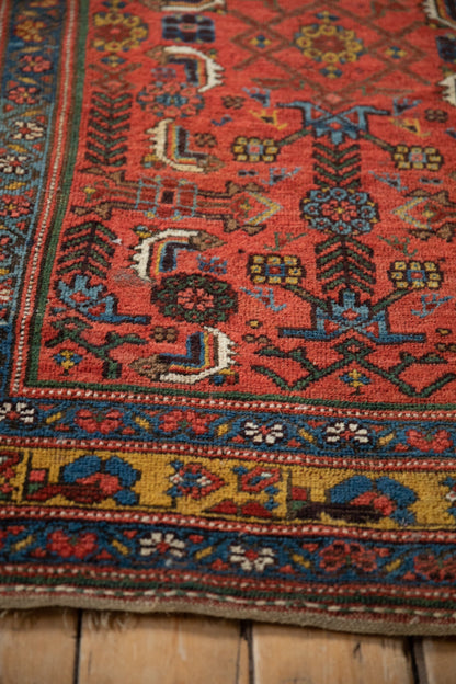 4x7.5 Antique Kurdish Bijar Rug