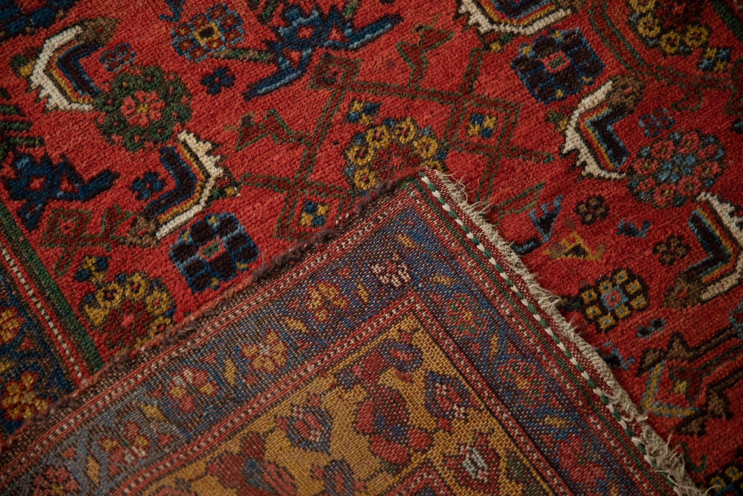 4x7.5 Antique Kurdish Bijar Rug