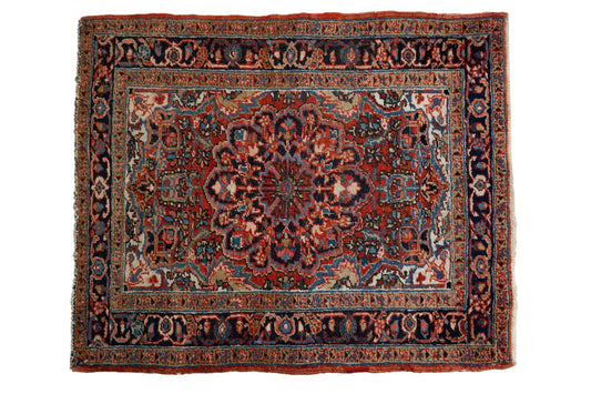 3x4 Vintage Fine Heriz Square Rug