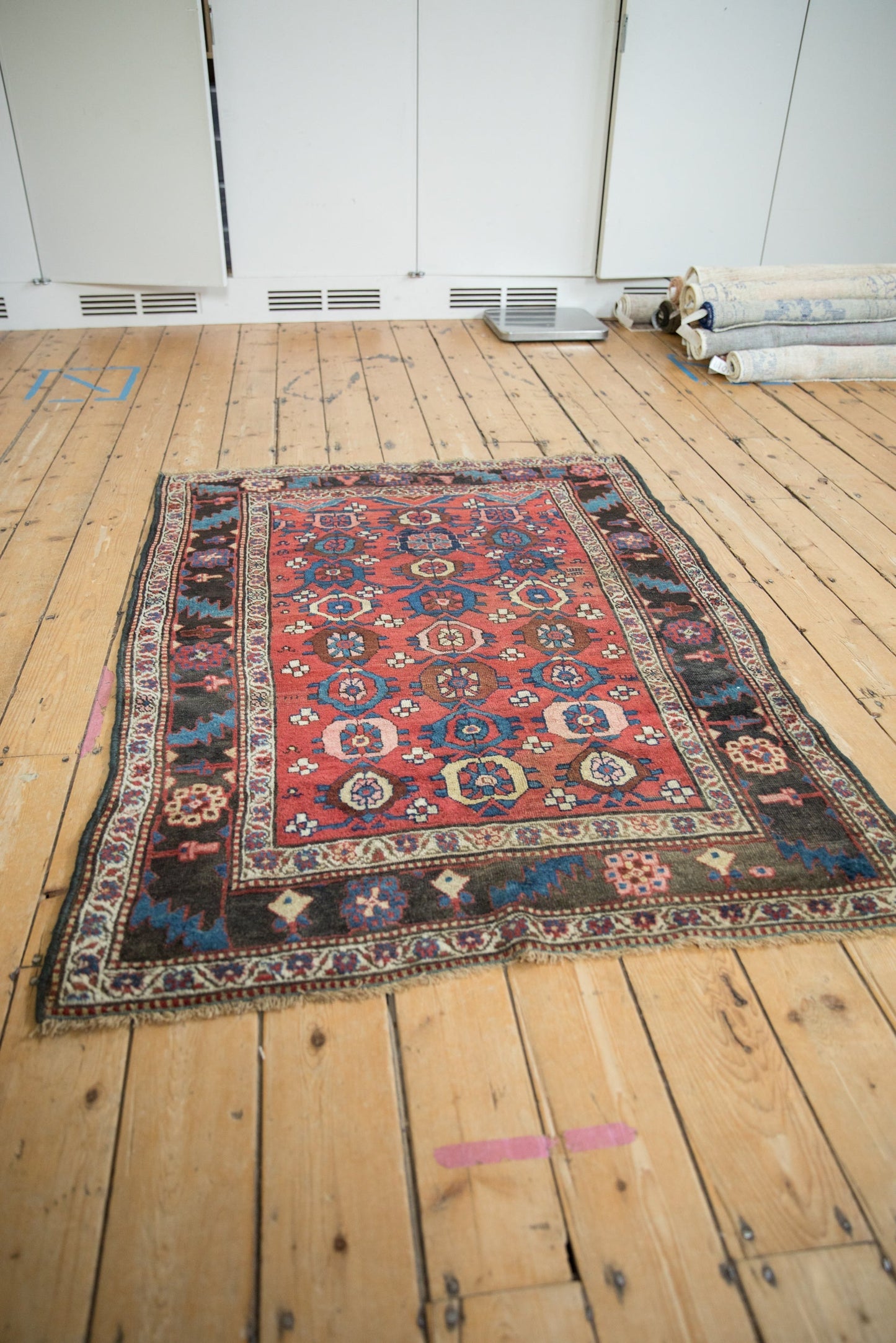 4x5.5 Antique Kurdish Bijar Rug