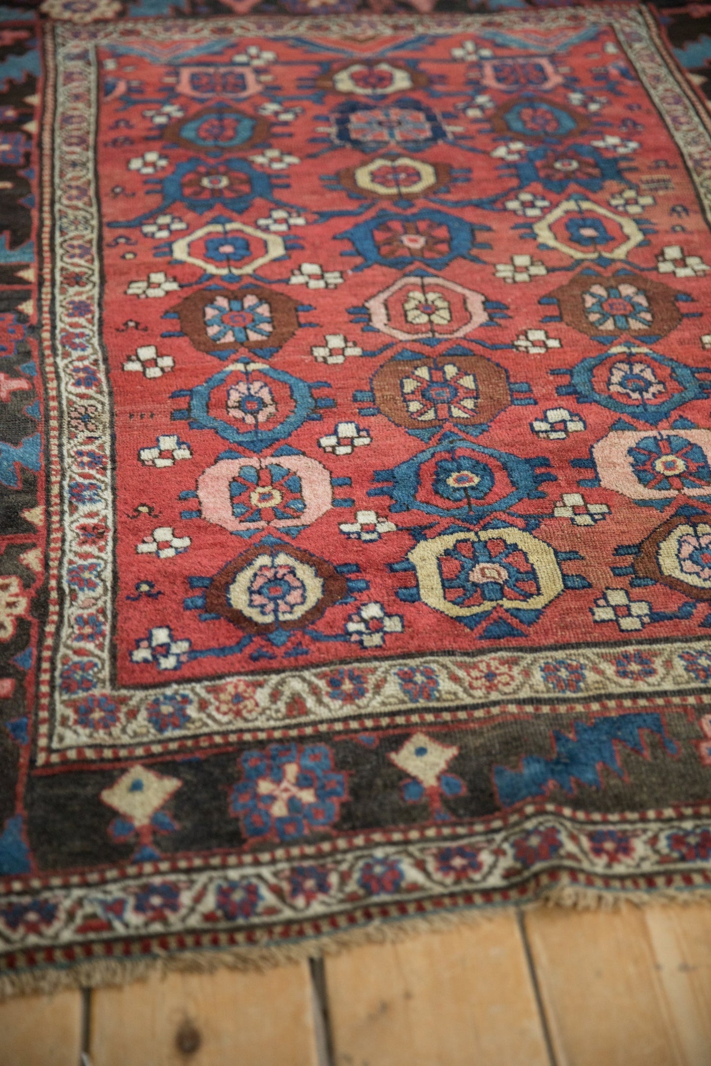 4x5.5 Antique Kurdish Bijar Rug