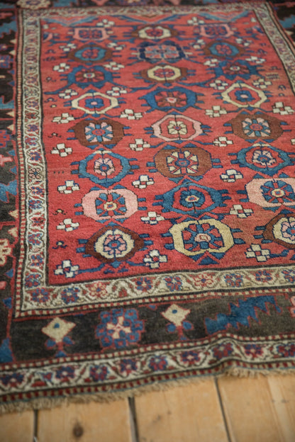 4x5.5 Antique Kurdish Bijar Rug