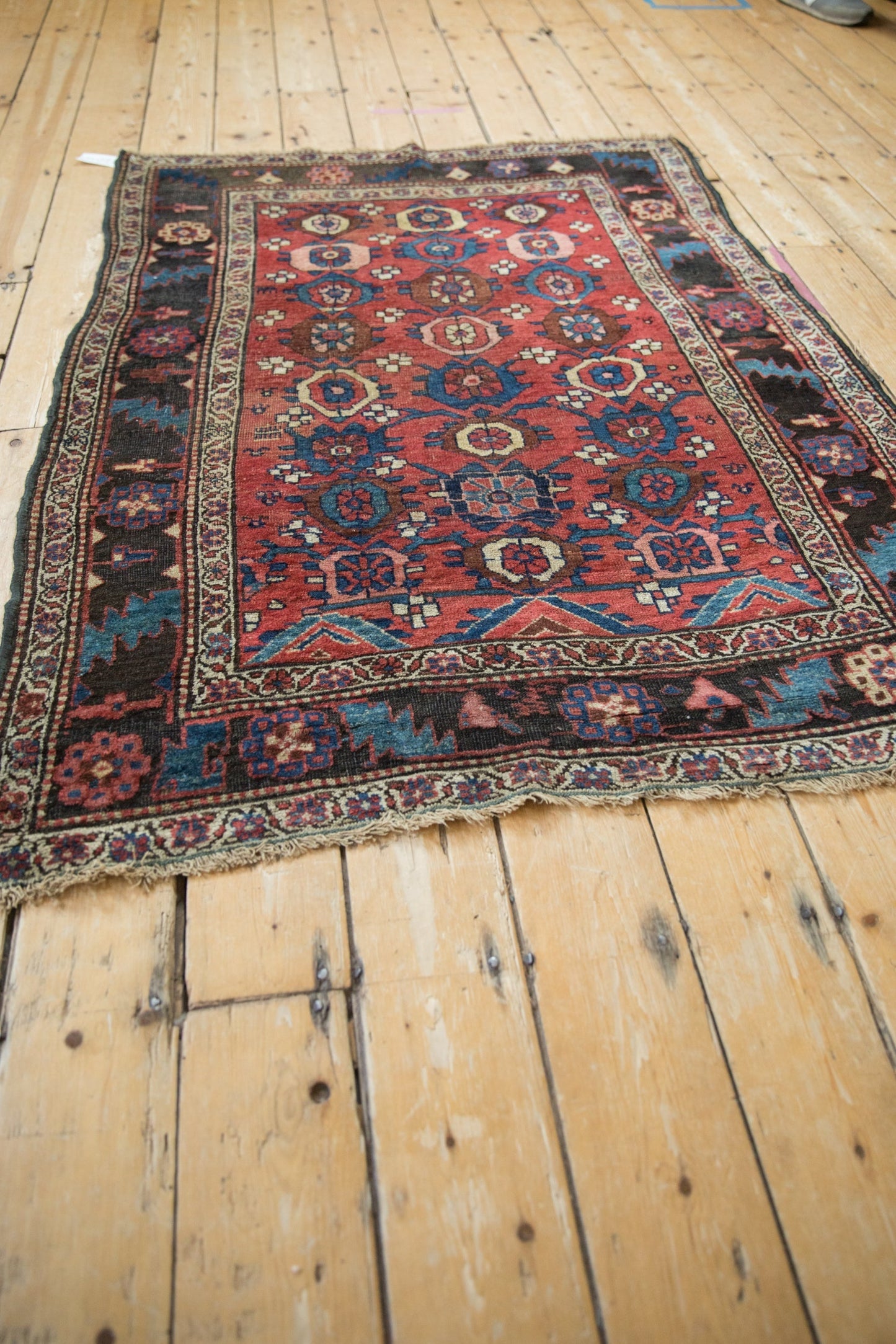 4x5.5 Antique Kurdish Bijar Rug
