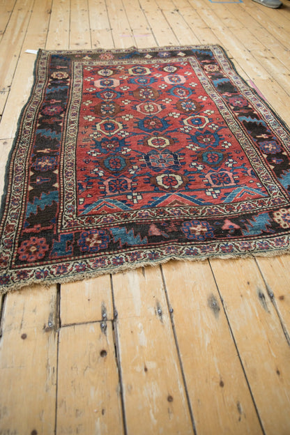 4x5.5 Antique Kurdish Bijar Rug