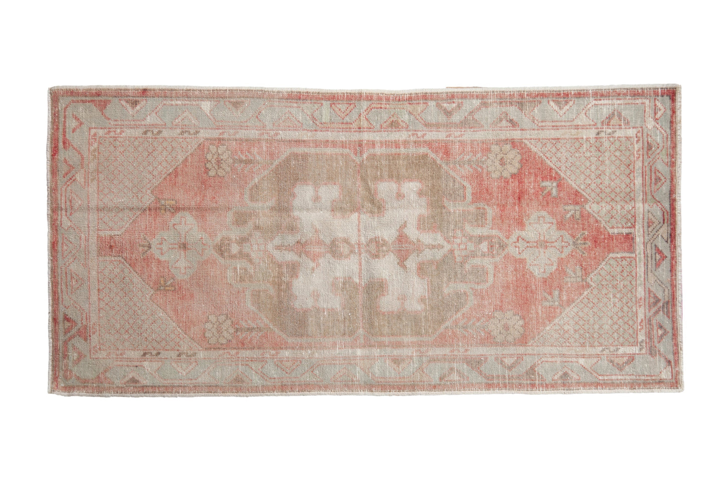 2.5x5.5 Vintage Distressed Oushak Rug Runner