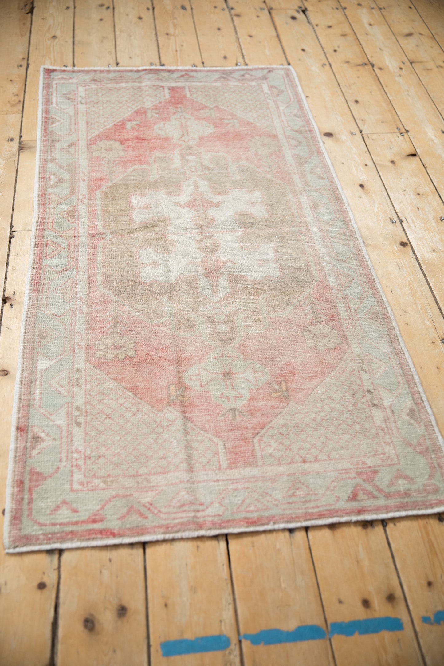 2.5x5.5 Vintage Distressed Oushak Rug Runner