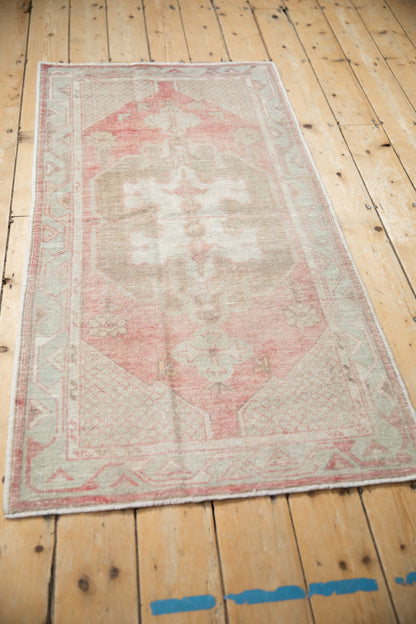 2.5x5.5 Vintage Distressed Oushak Rug Runner