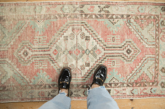 2.5x5 Vintage Distressed Oushak Rug Runner