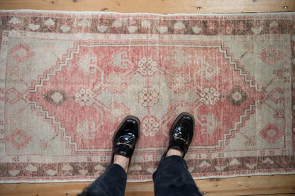 2.5x5 Vintage Distressed Oushak Rug Runner