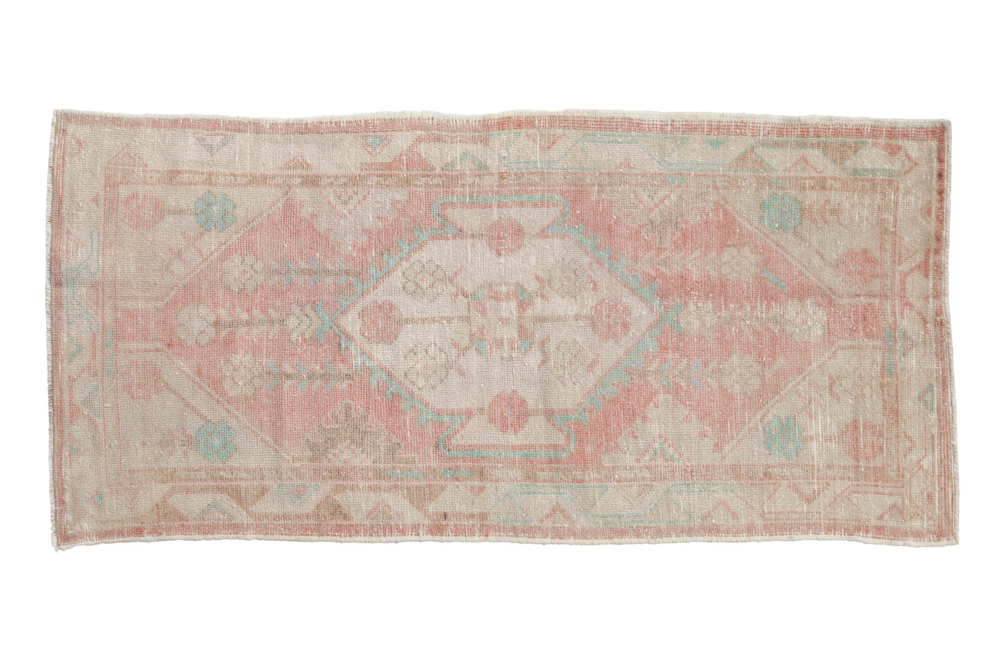 2.5x5.5 Vintage Distressed Oushak Rug Runner