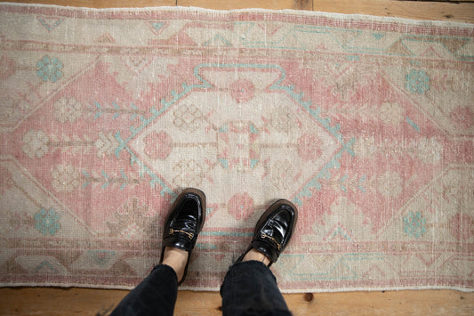 2.5x5.5 Vintage Distressed Oushak Rug Runner