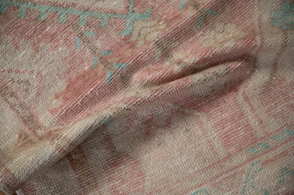 2.5x5.5 Vintage Distressed Oushak Rug Runner