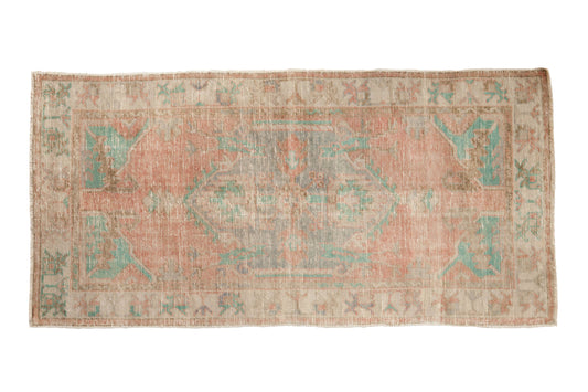 2.5x5.5 Vintage Distressed Oushak Rug Runner