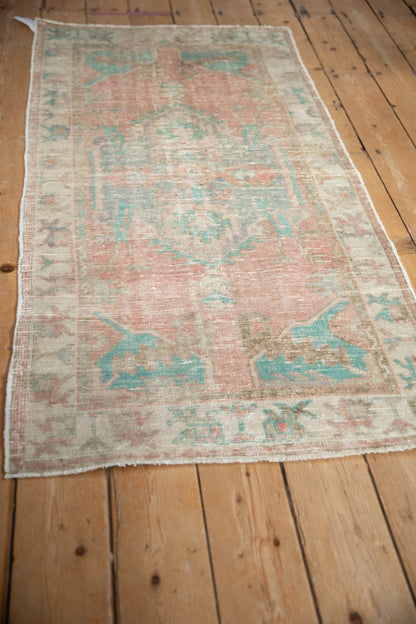 2.5x5.5 Vintage Distressed Oushak Rug Runner