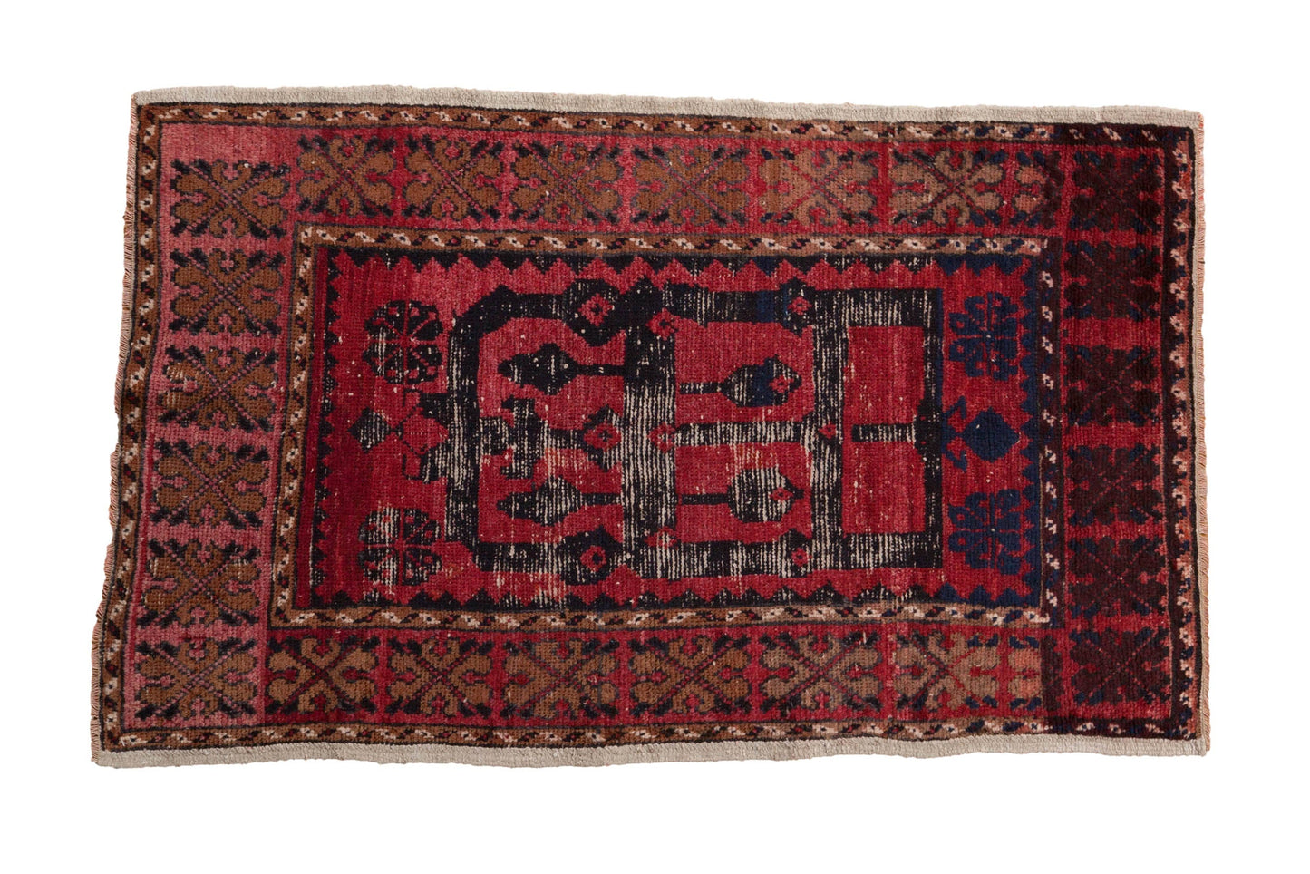 2.5x4.5 Vintage Distressed Oushak Rug