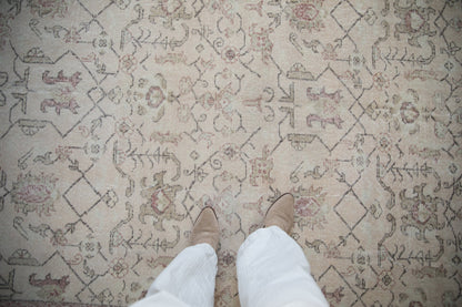 7x10.5 Vintage Distressed Oushak Carpet