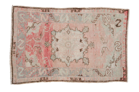 2.5x3.5 Vintage Distressed Oushak Rug