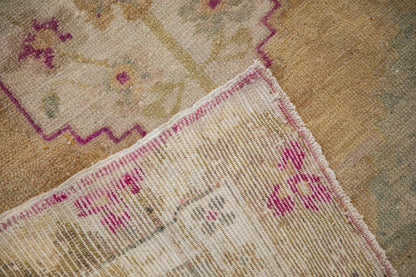 3.5x4.5 Vintage Distressed Oushak Square Rug