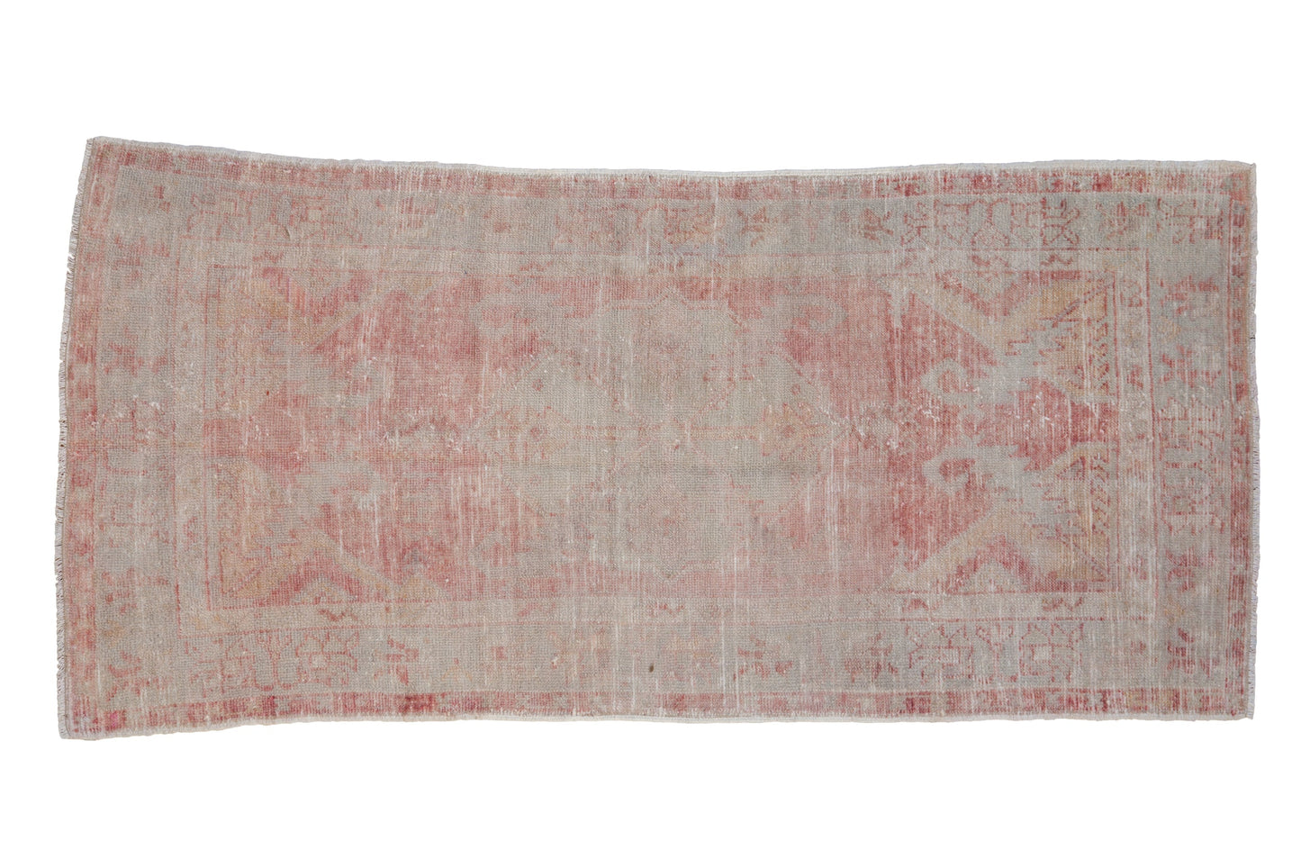 2.5x5.5 Vintage Distressed Oushak Rug Runner