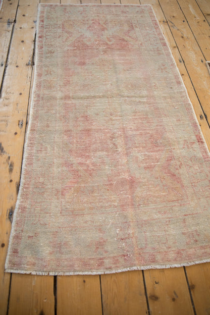 2.5x5.5 Vintage Distressed Oushak Rug Runner