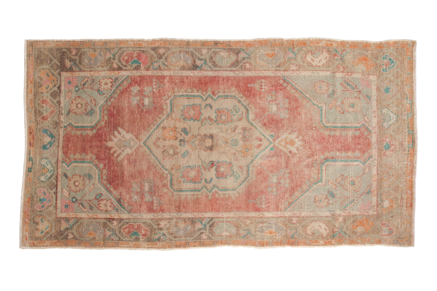 3.5x6.5 Vintage Distressed Oushak Rug