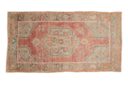 3.5x6.5 Vintage Distressed Oushak Rug