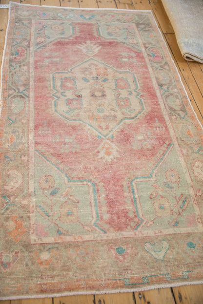 3.5x6.5 Vintage Distressed Oushak Rug