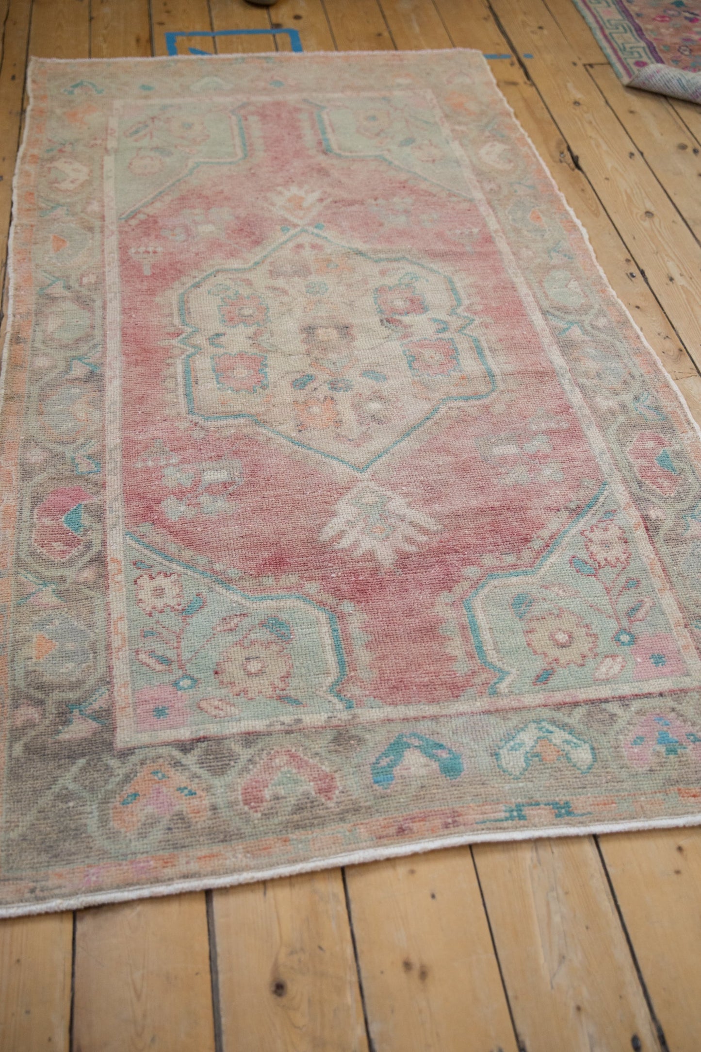 3.5x6.5 Vintage Distressed Oushak Rug
