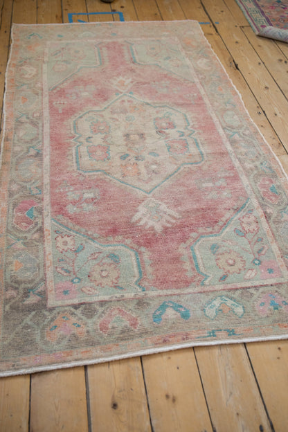 3.5x6.5 Vintage Distressed Oushak Rug