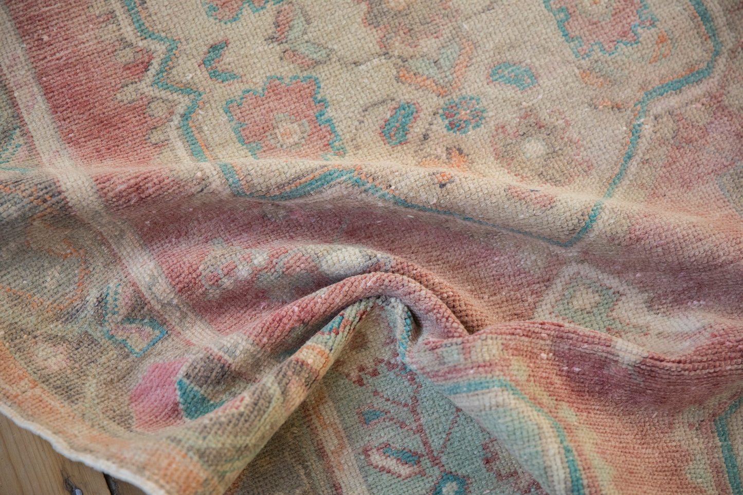 3.5x6.5 Vintage Distressed Oushak Rug