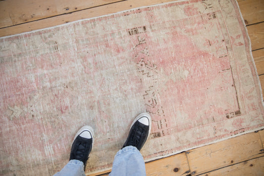 2.5x5.5 Vintage Distressed Oushak Rug Runner