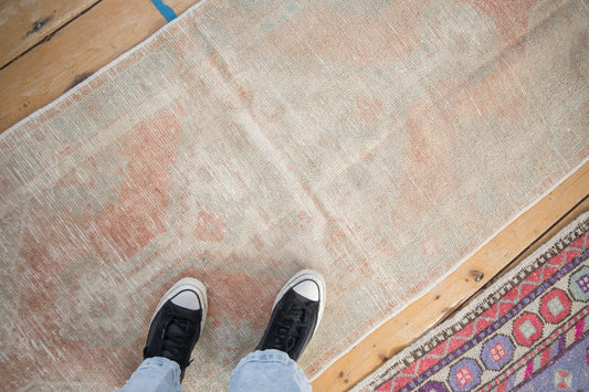 2.5x5.5 Vintage Distressed Oushak Rug Runner