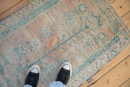 2.5x3.5 Vintage Distressed Oushak Rug
