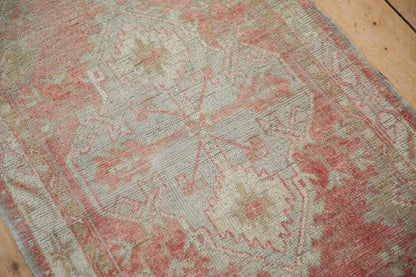 2.5x5 Vintage Distressed Oushak Rug Runner