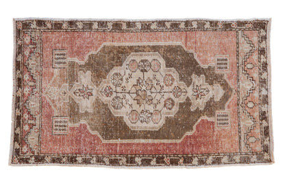 2.5x4 Vintage Distressed Oushak Rug