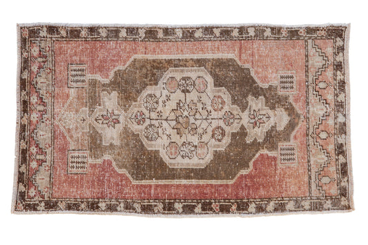 2.5x4 Vintage Distressed Oushak Rug