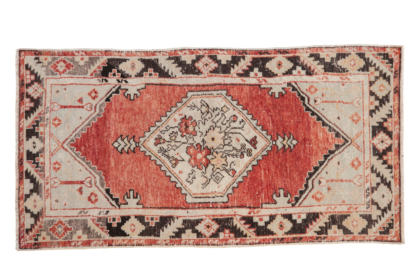 2.5x5 Vintage Distressed Oushak Rug Runner