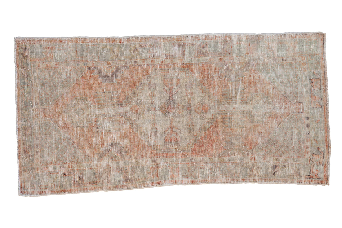2.5x5 Vintage Distressed Oushak Rug Runner