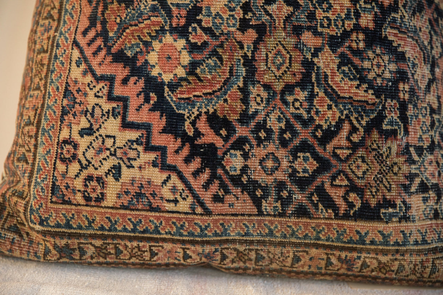 XL Vintage Rug Fragment Pillow 24x24