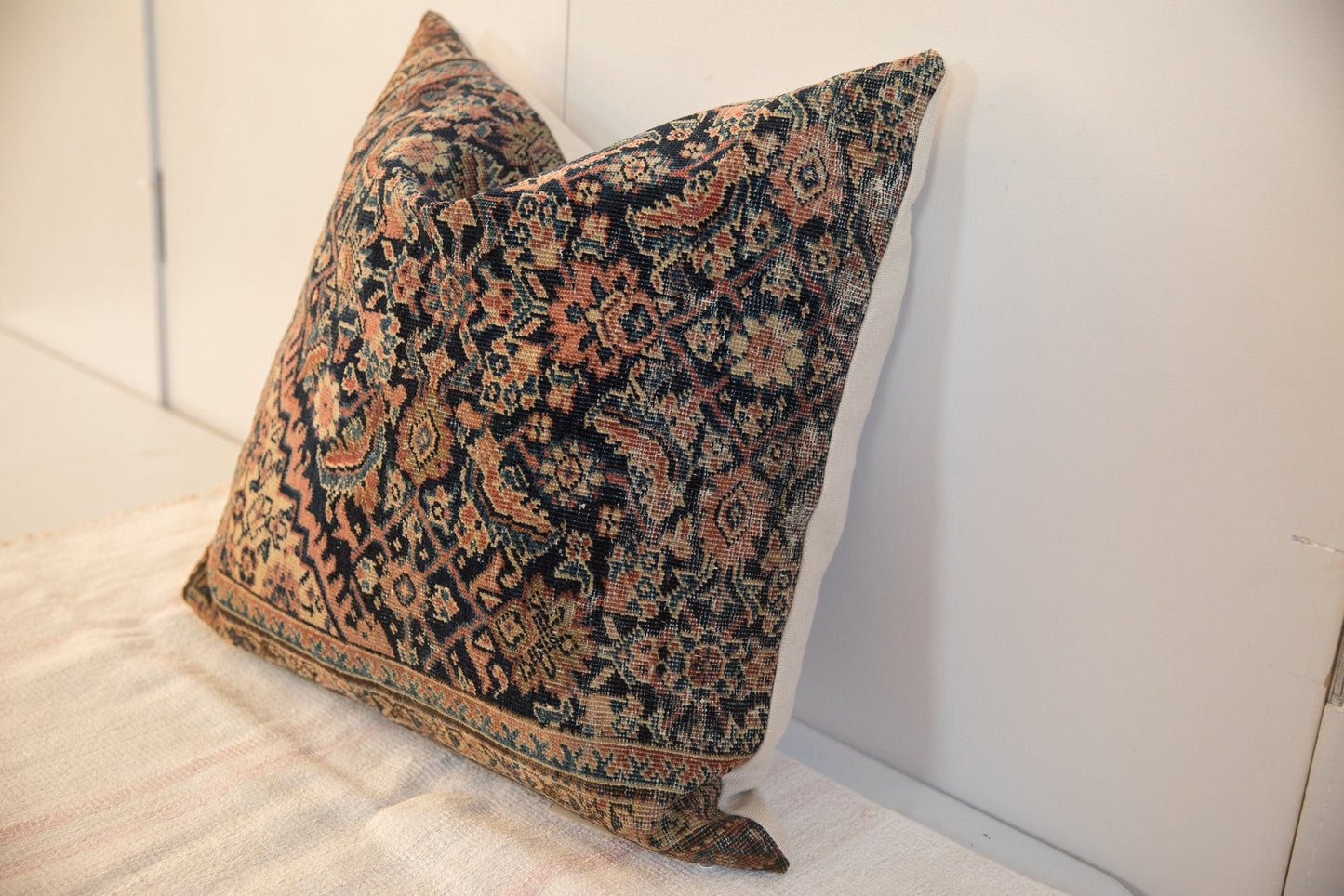 XL Vintage Rug Fragment Pillow 24x24